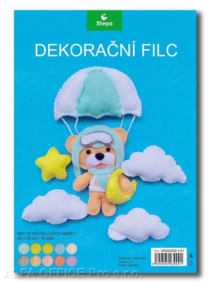 Barevné papíry A4 nelepicí 8 listů / pastelový mix