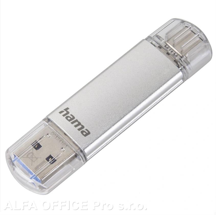 Flash Pen Laeta twin - stříbrná / 64 GB / USB 3.1