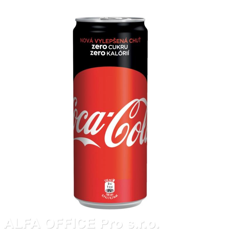 Coca Cola ZERO 0,33 l plech