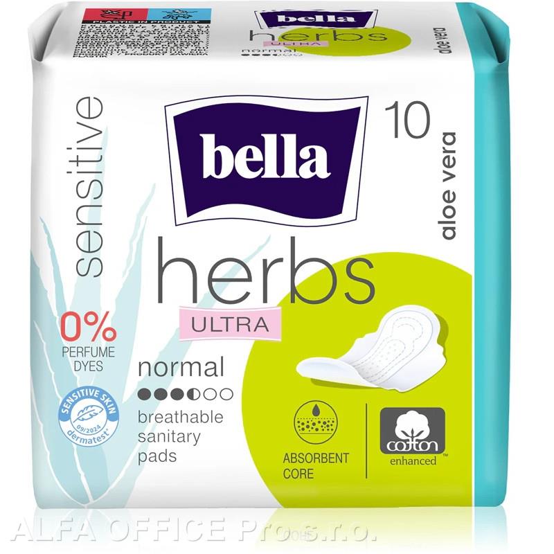 Bella Herbs Ultra Normal Aloe Vera dámské vložky - 10 ks
