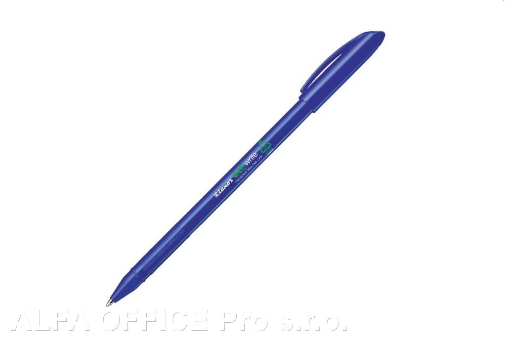 Kuličkové pero jednorázové Luxor Focus eco Ball point - modrá
