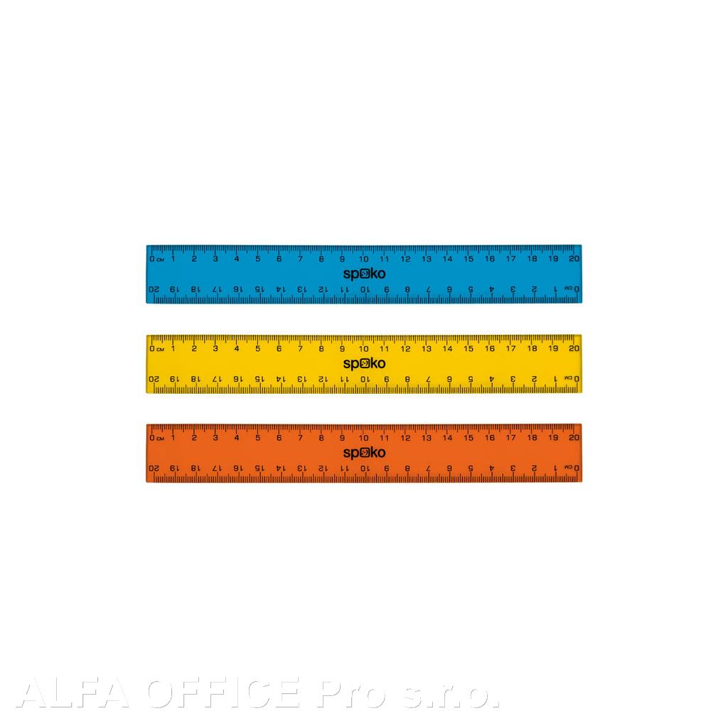 Pravítko SPOKO 20 cm - mix