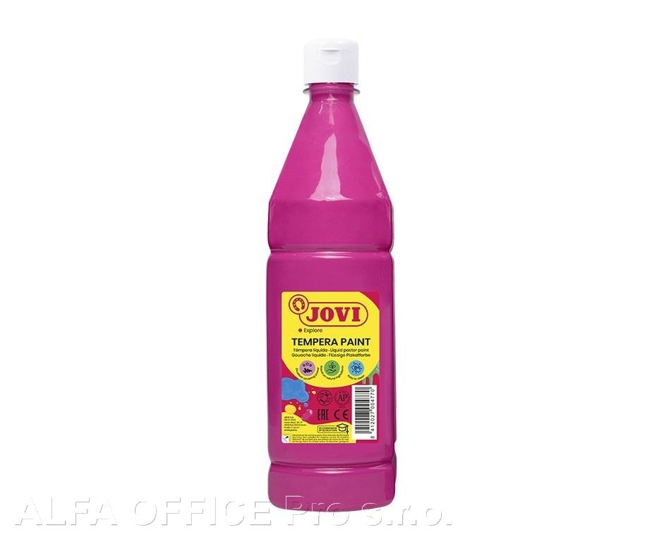 Tekuté temperové barvy JOVI PREMIUM v lahvi - 1000 ml / růžová