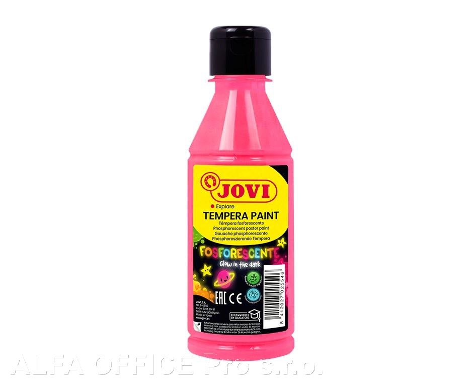 Tekuté temperové barvy JOVI PREMIUM v lahvi - 250 ml / neon růžová