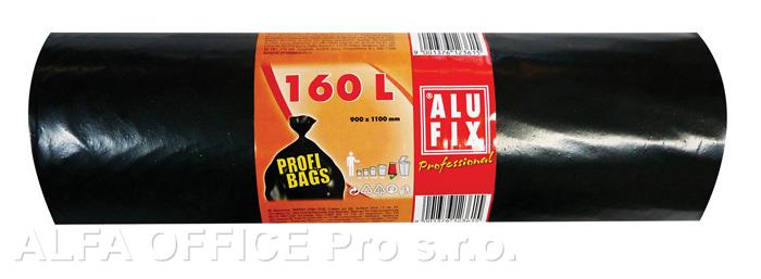 Pytle na odpad Alufix Profesional - 90x110cm / 160l / 45my / 10ks / černá