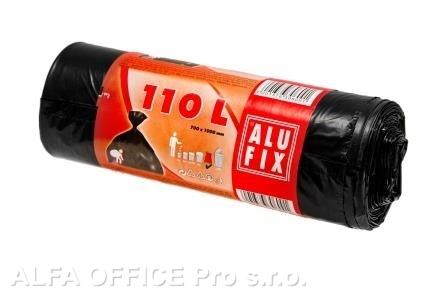 Pytle do koše Alufix Standard - 70x100cm / 110l / 23my / 10ks / černá