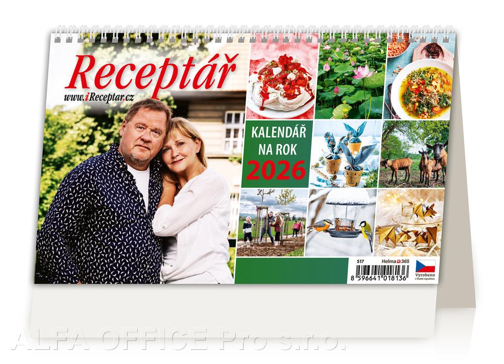 Kalendář stolní RECEPTÁŘ - Receptář / S17