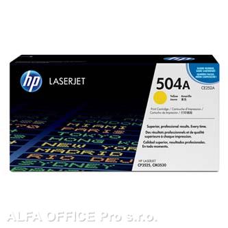HP originální toner CE252A, yellow, 7000str., HP 504A, HP Color LaserJet CP3525