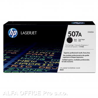 HP originální toner CE400A, black, 5500str., HP 507A, HP LaserJet Enterprise 500 color M55