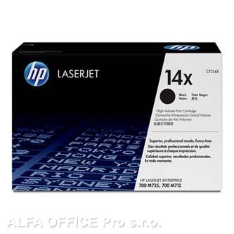 HP originální toner CF214X, black, 17500str., HP 14X, HP LaserJet Enterprise 700 M712dn