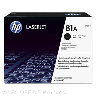 HP originální toner CF281A, black, 10500str., HP 81A, HP LaserJet Enterprise Flow M630z, M
