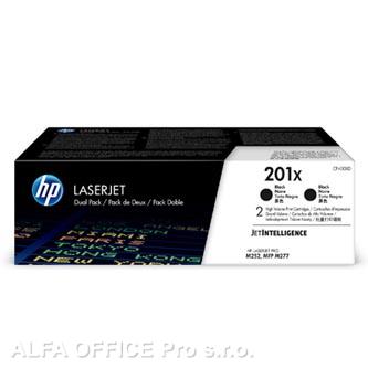 HP originální toner CF400XD, black, 2*2800str., HP 201X, HP Color LaserJet MFP M277, Pro M