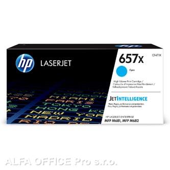HP originální toner CF471X, cyan, 23000str., HP 657X, high yield, HP LaserJet Enterprise M