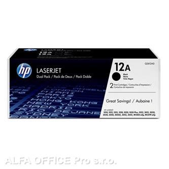 HP originální toner Q2612AD, black, 4000 (2x2000)str., HP 12A, HP LaserJet 1010, 1012, 101