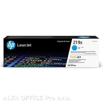 HP TerraJet originální toner W2191X, HP 219X, cyan, 2500str., high capacity