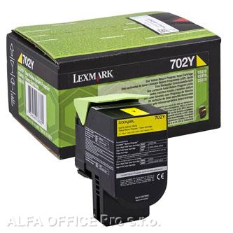 Lexmark originální toner 70C2XY0, yellow, 4000str., return, extra high capacity, 