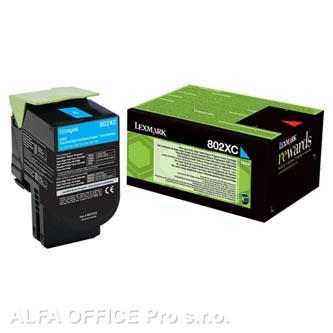  Lexmark originální toner 80C2XC0, cyan, 4000str., return, extra high capacity, L 