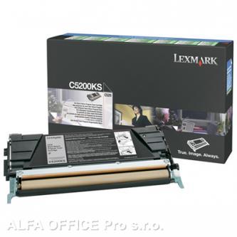  Lexmark originální toner C5200KS, black, 1500str., return, Lexmark C530 