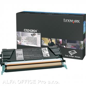  Lexmark originální toner C5242KH, black, 8000str., Lexmark C524 