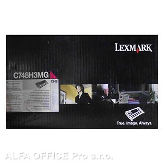  Lexmark originální toner C748H3MG, magenta, 10000str., C748, Lexmark C748de, C74 