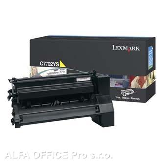  Lexmark originální toner C7702YS, yellow, 6000str., Lexmark C77X 