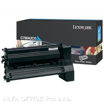  Lexmark originální toner C780A2CG, cyan, 6000str., Lexmark C780, C782 