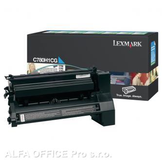 Lexmark originální toner C780H1CG, cyan, 10000str., return, Lexmark C780, C782 