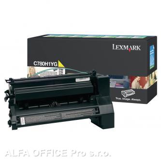  Lexmark originální toner C780H1YG, yellow, 10000str., return, Lexmark C780, C782 