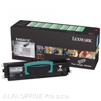  Lexmark originální toner E450A11E, black, 6000str., return, Lexmark E450 