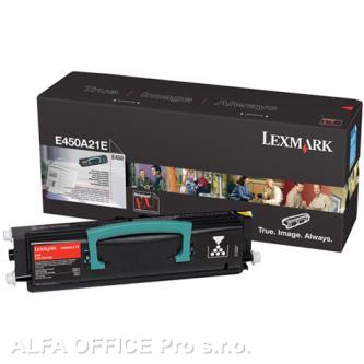  Lexmark originální toner E450A21E, black, 6000str., Lexmark E450 