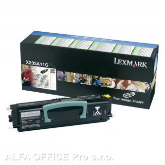  Lexmark originální toner X203A11G, black, 2500str., return, Lexmark X203, X204 