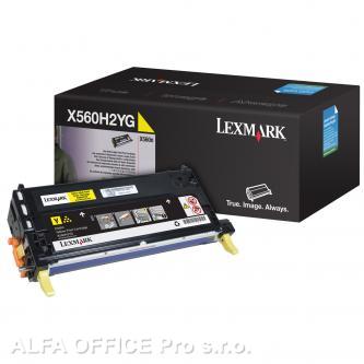  Lexmark originální toner X560H2YG, yellow, 10000str., Lexmark X560N, X560dn 