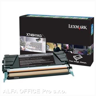  Lexmark originální toner X746H1KG, black, 12000str., return, high capacity, Lexm 