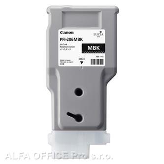 Canon originální ink PFI-206MBK, matte black, 300ml, 5302B001, Canon iPF-6400,iPF-6450