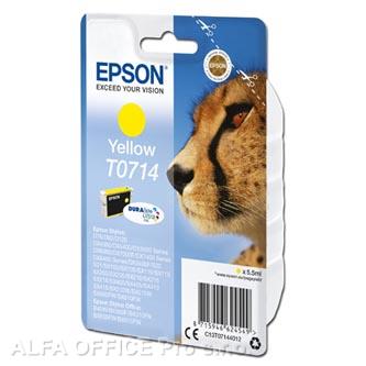 Epson originální ink C13T07144012, yellow, 405str., 5,5ml, Epson D78, DX4000, DX4050, DX50