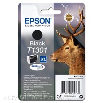 Epson originální ink C13T13014012, T1301, black, 945str., 25,4ml, Epson Stylus Office BX62