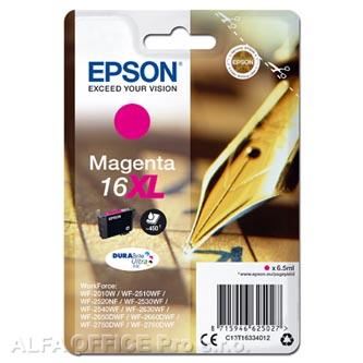 Epson originální ink C13T16334012, T163340, 16XL, magenta, 6.5ml, Epson WorkForce WF-2540W