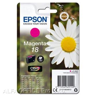 Epson originální ink C13T18034012, T180340, magenta, 3,3ml, Epson Expression Home XP-102, 