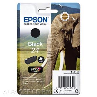 Epson originální ink C13T24214012, T2421, black, 5,1ml, Epson