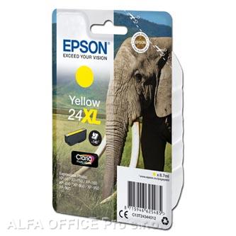 Epson originální ink C13T24344012, T2434, 24XL, yellow, 8,7ml, Epson