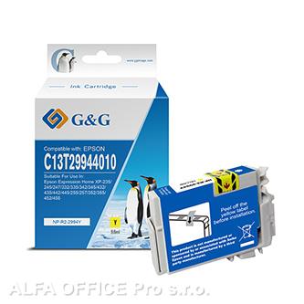  G&G kompatibilní ink s C13T29944010, yellow, NP-R-2994Y, pro Epson Expression Ho 