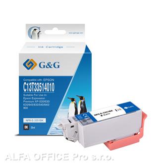  G&G kompatibilní ink s C13T33514012, black, NP-R-3351BK, pro Epson Expression Ho 