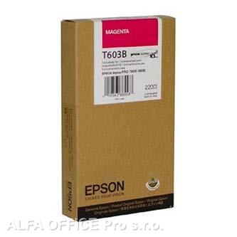 Epson originální ink C13T603B00, magenta, 220ml, Epson Stylus Pro 7800, 9800
