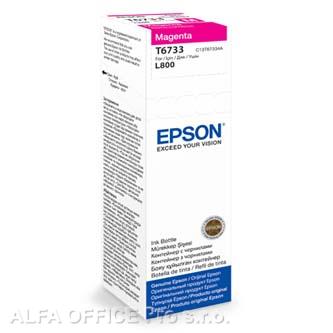 Epson originální ink C13T67334A, magenta, 70ml, Epson L800