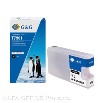  G&G kompatibilní ink s C13T79014010, black, 2600str., NP-E-7901BK, pro Epson Wor 