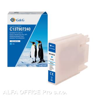  G&G kompatibilní ink s C13T907240, cyan, NP-E-9072C, pro Epson WorkForce Pro WF- 