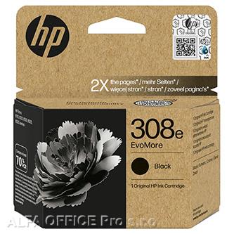 HP originální ink EvoMore 7FP22UE, HP 308e, black, 320str.
