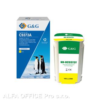  G&G kompatibilní ink s C9373A, yellow, NH-RC9373Y, pro HP Designjet T1100, T770 