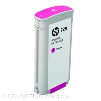 HP originální ink F9J66A, HP 728, magenta, 130ml, HP DesignJet T730, DesignJet T830, Desig