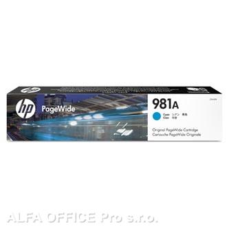 HP originální ink J3M68A, HP 981A, cyan, 6000str., 70ml, HP PageWide Enterprise Color 556,